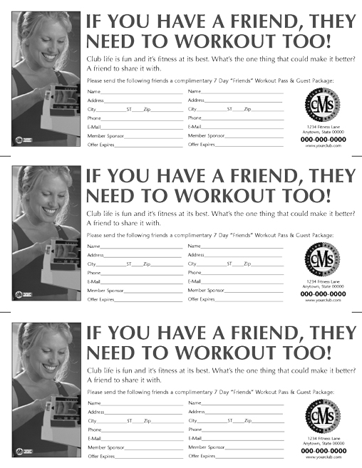 Referral Cards B&W